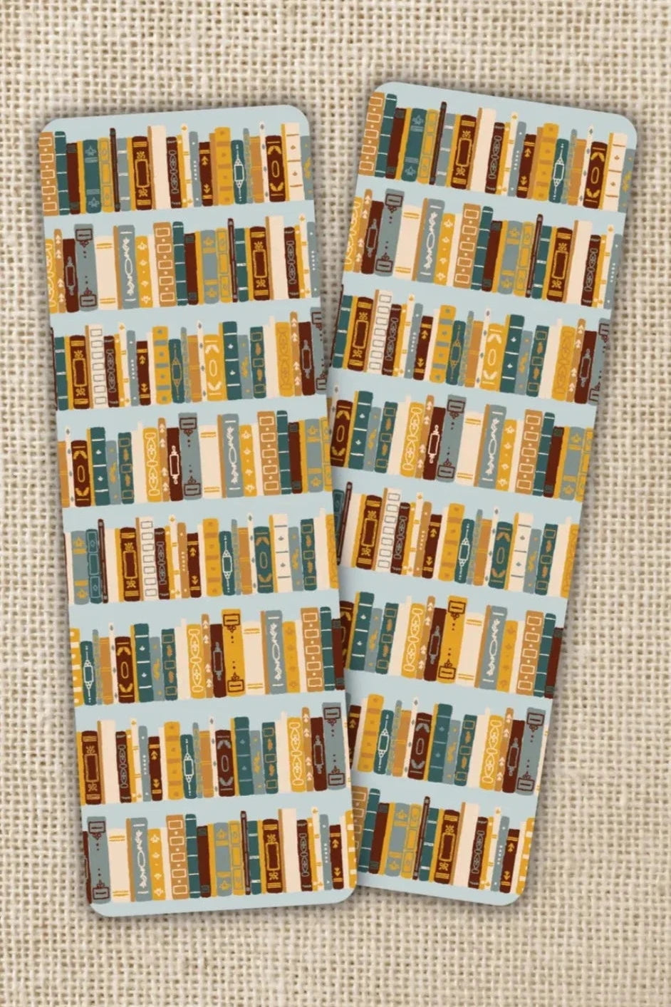 Vintage Bookshelf Bookmark